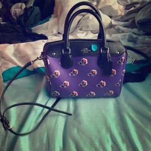 Purple coach purse